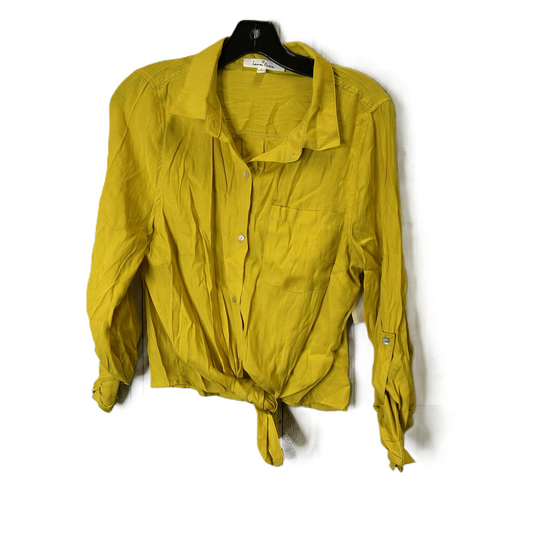 Top Long Sleeve By Love Tree In Yellow, Size: L