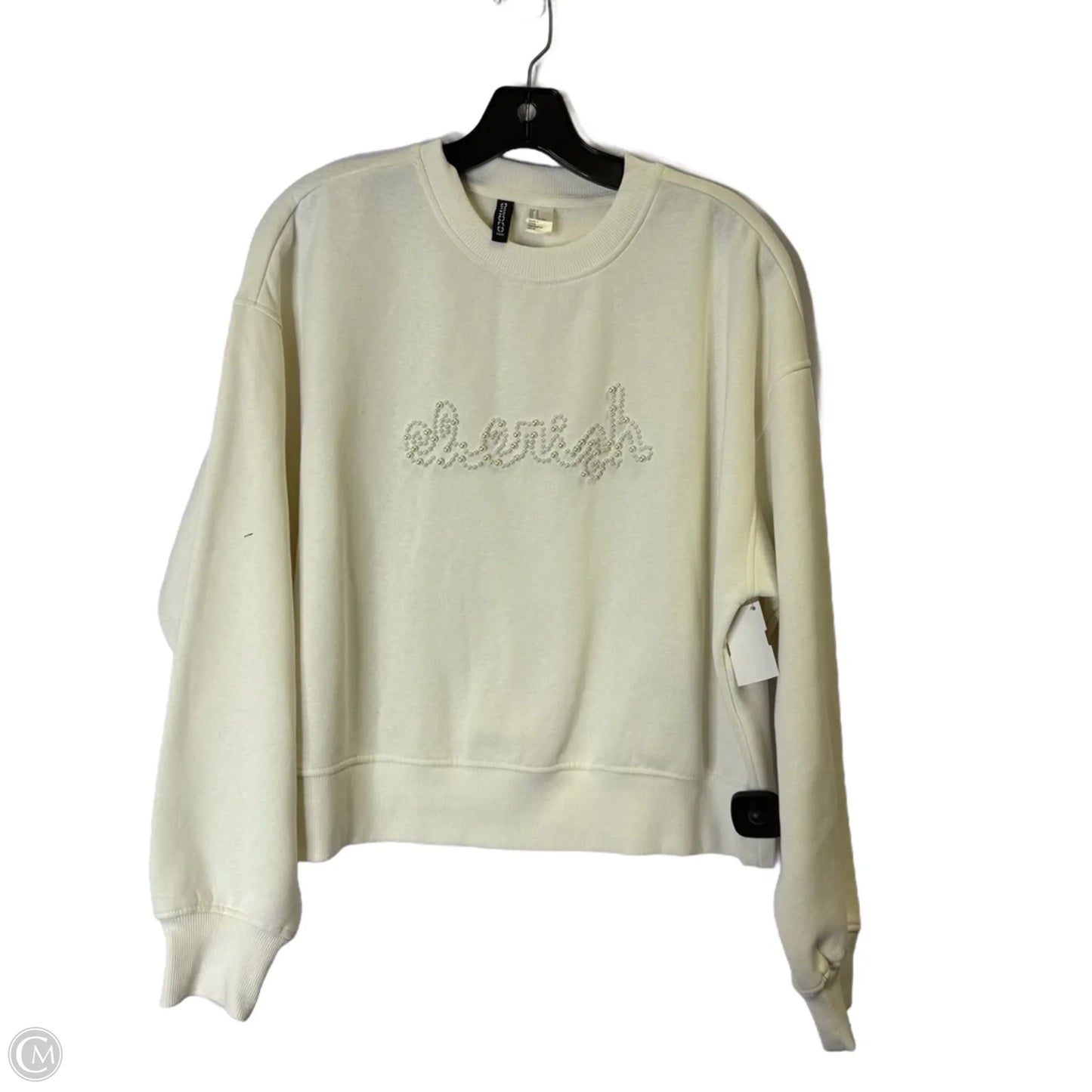 Sweatshirt Crewneck By Divided In White, Size: M