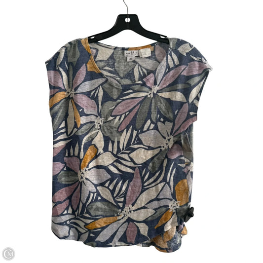 Top Sleeveless Basic By Nicole By Nicole Miller In Floral Print, Size: M