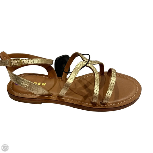 Sandals Flats By Boden In Gold, Size: 8