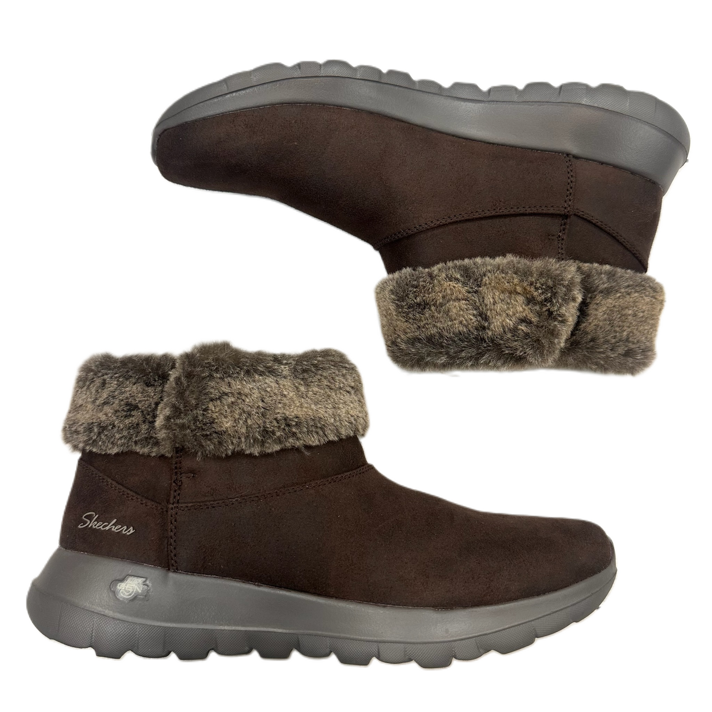 Boots Snow By Skechers In Brown, Size: 10