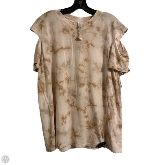 Athletic Top Short Sleeve By Lululemon In Multi-colored, Size: 8