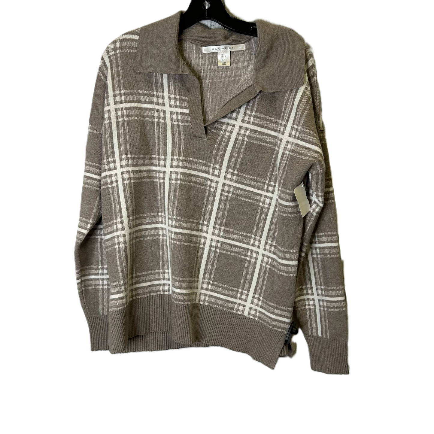 Sweater By Max Studio In Brown, Size: L