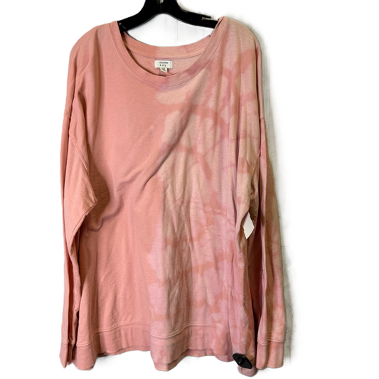 Top Long Sleeve Basic By Crown And Ivy In Pink, Size: 3x