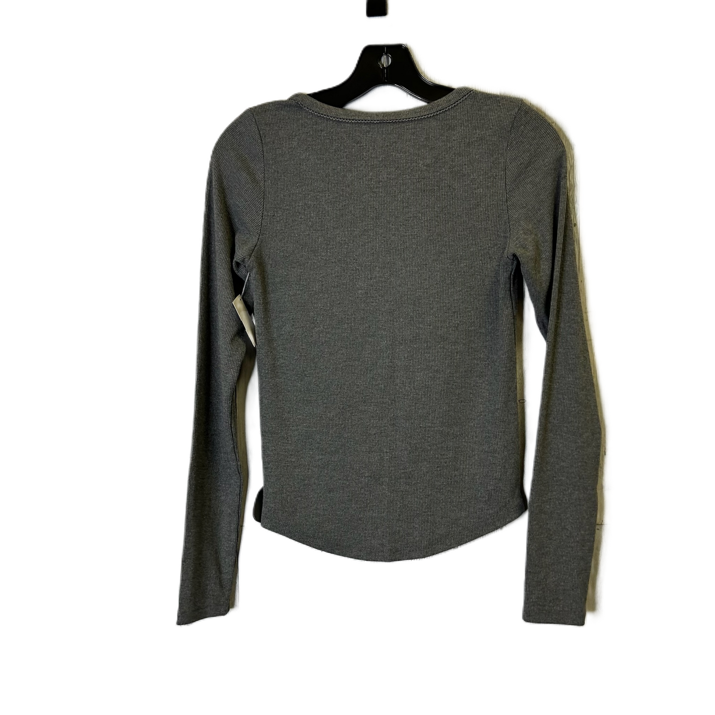 Top Long Sleeve By American Eagle In Grey, Size: S