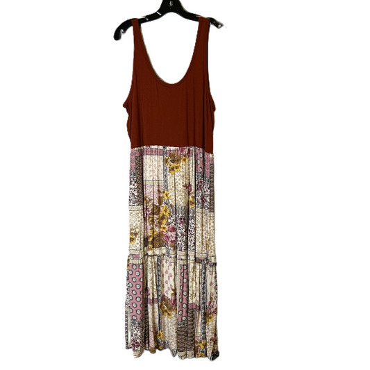 Dress Casual Maxi By Maurices In Multi-colored, Size: Xxl