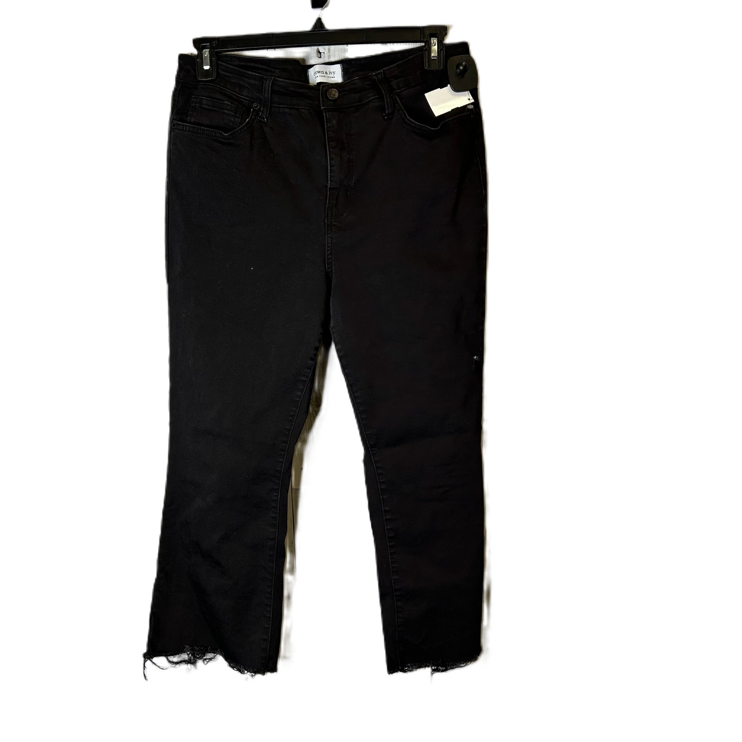 Jeans Flared By Crown And Ivy In Black Denim, Size: 12