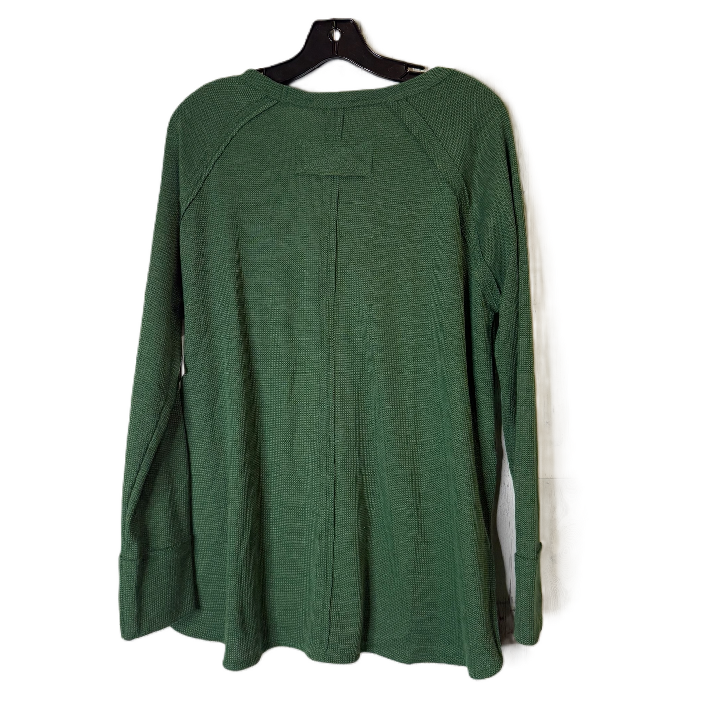 Top Long Sleeve By Zenana Outfitters In Green, Size: Xl