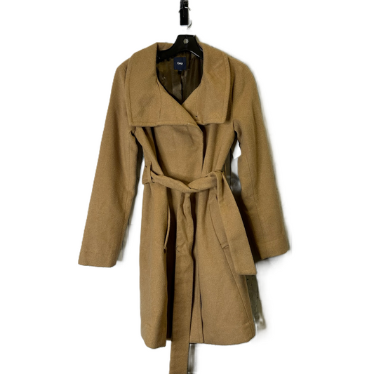 Coat Trench Coat By Gap In Brown, Size: Xs