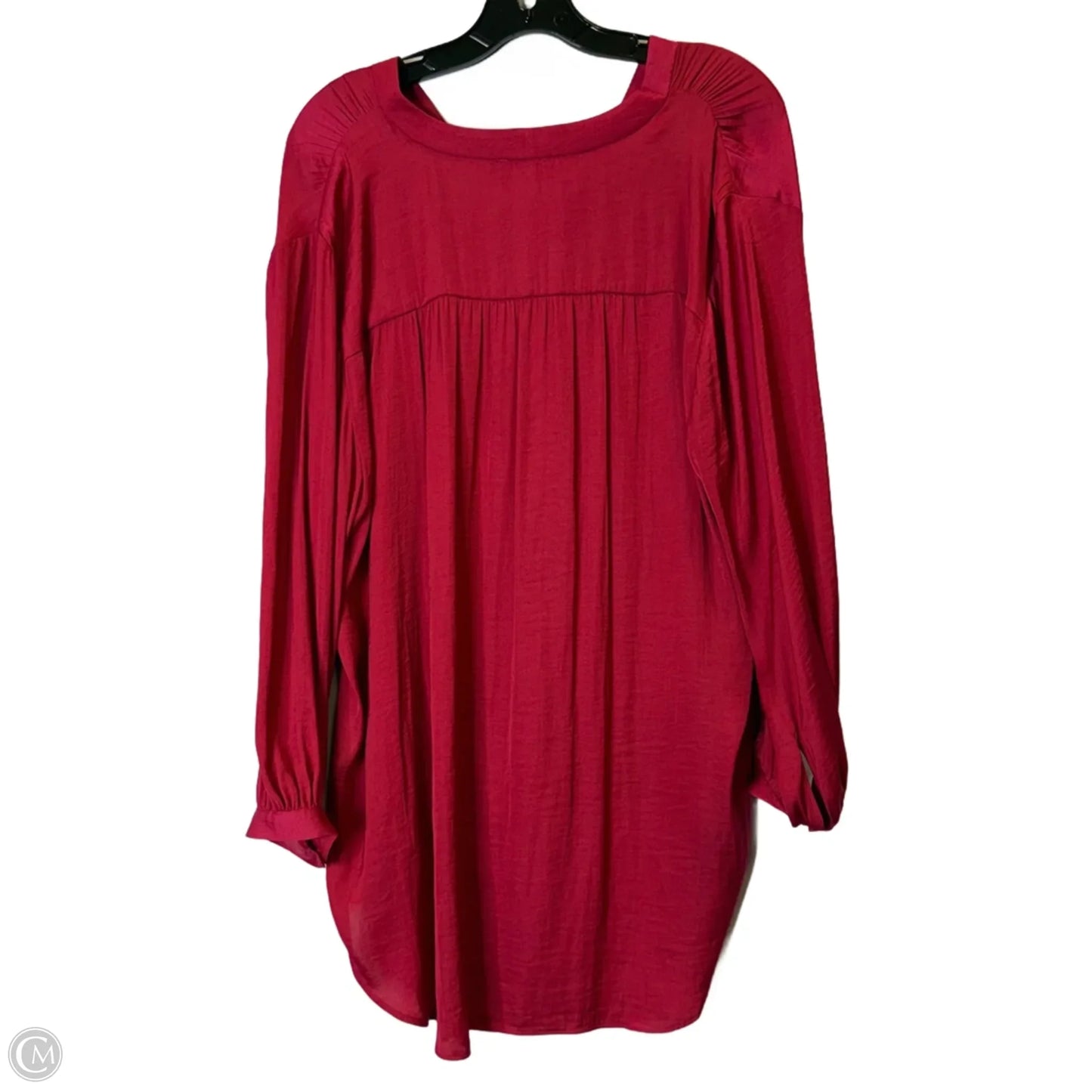 Top Long Sleeve By Vince Camuto In Red, Size: 2x