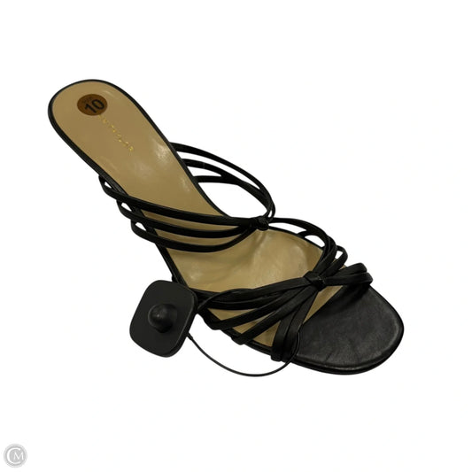 Sandals Heels Stiletto By Ann Taylor In Black, Size: 10