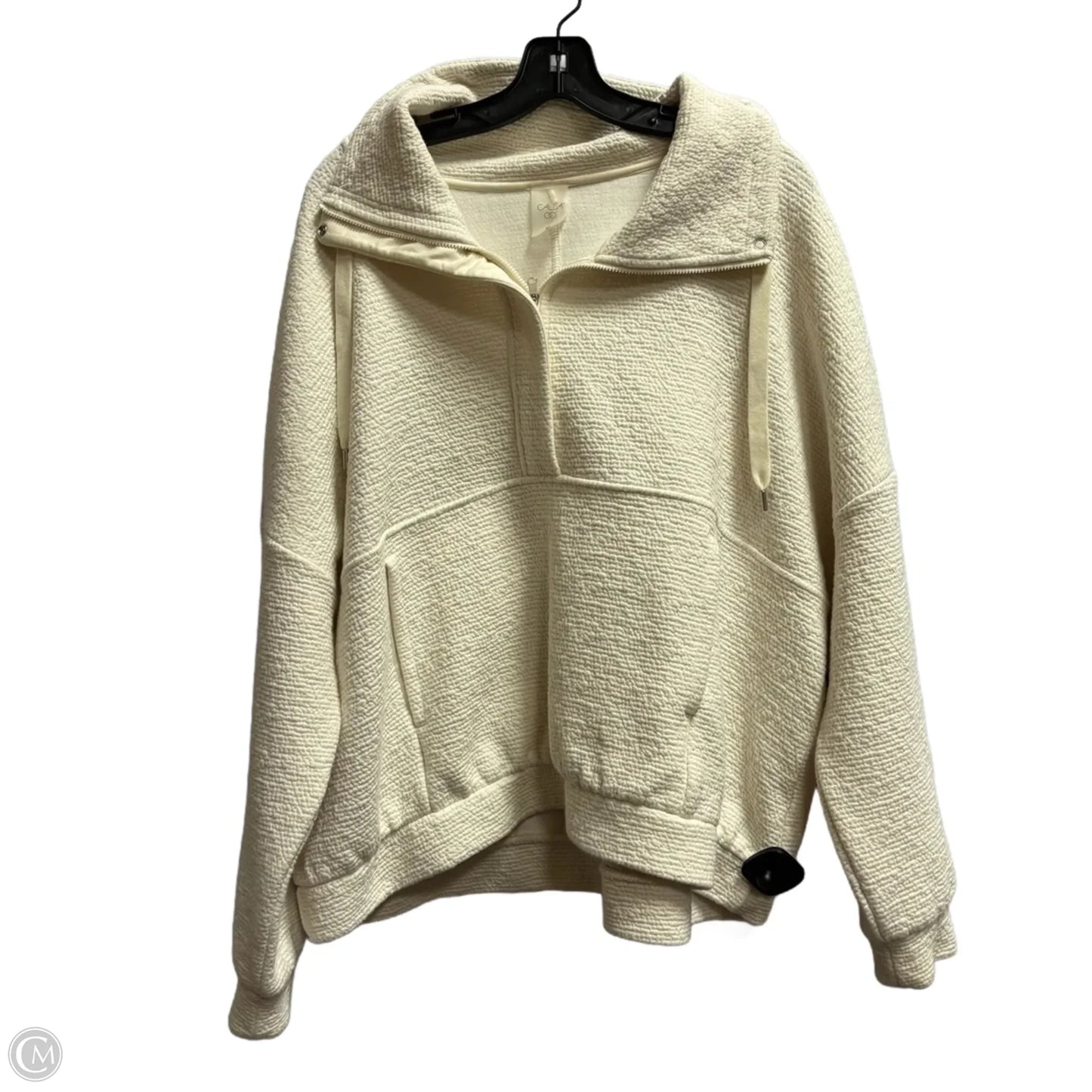 Sweatshirt Collar By Calia In White, Size: Xl