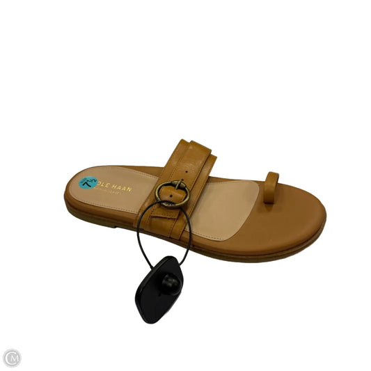 Sandals Flats By Cole-haan In Tan, Size: 7.5