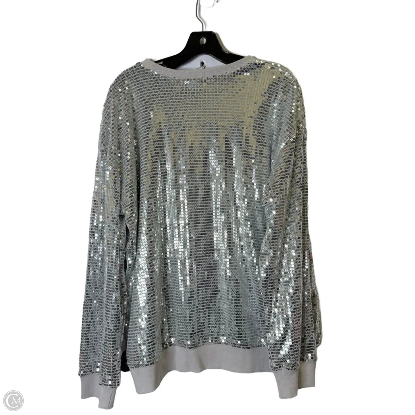 Top Long Sleeve By Simply Southern In Silver, Size: L