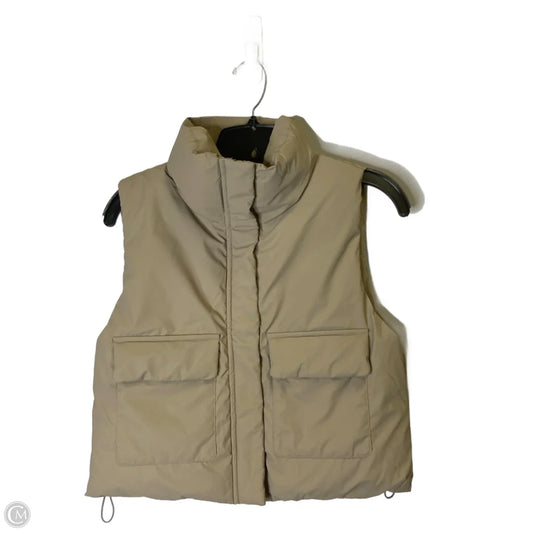 Vest Puffer & Quilted By Love Tree In Beige, Size: S