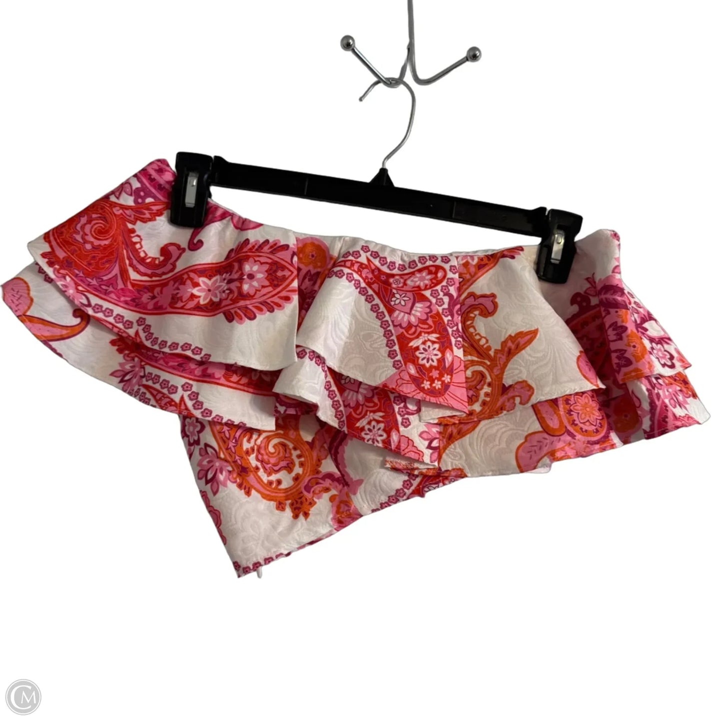 Top Sleeveless By Shein In Orange & Pink, Size: M