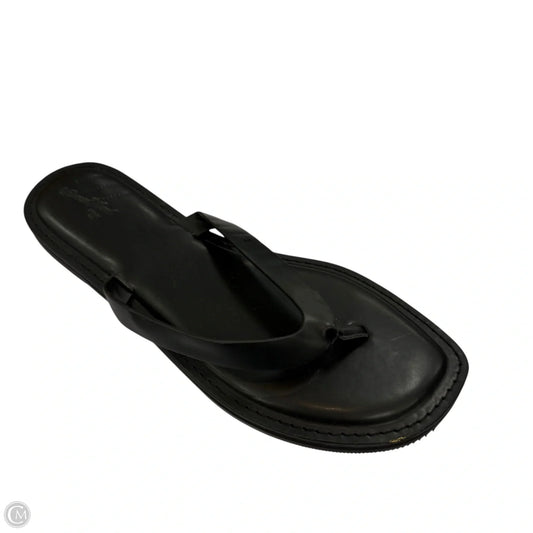 Sandals Flip Flops By Universal Thread In Black, Size: 8