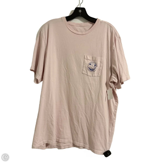 Top Short Sleeve By Vineyard Vines In Pink, Size: Xl
