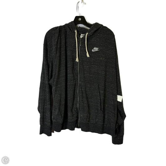 Athletic Jacket By Nike Apparel In Black, Size: 2x