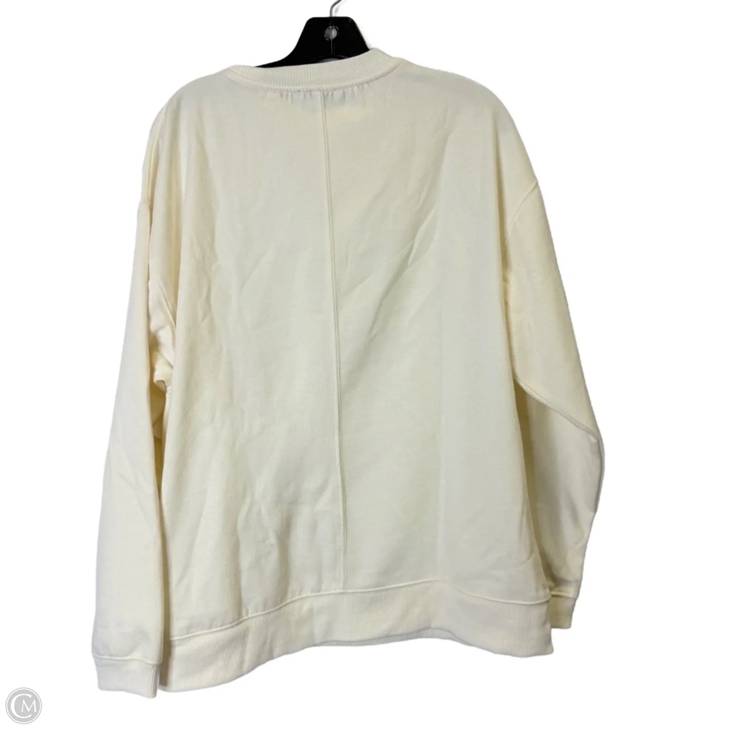 Sweatshirt Crewneck By Topshop In Cream, Size: S