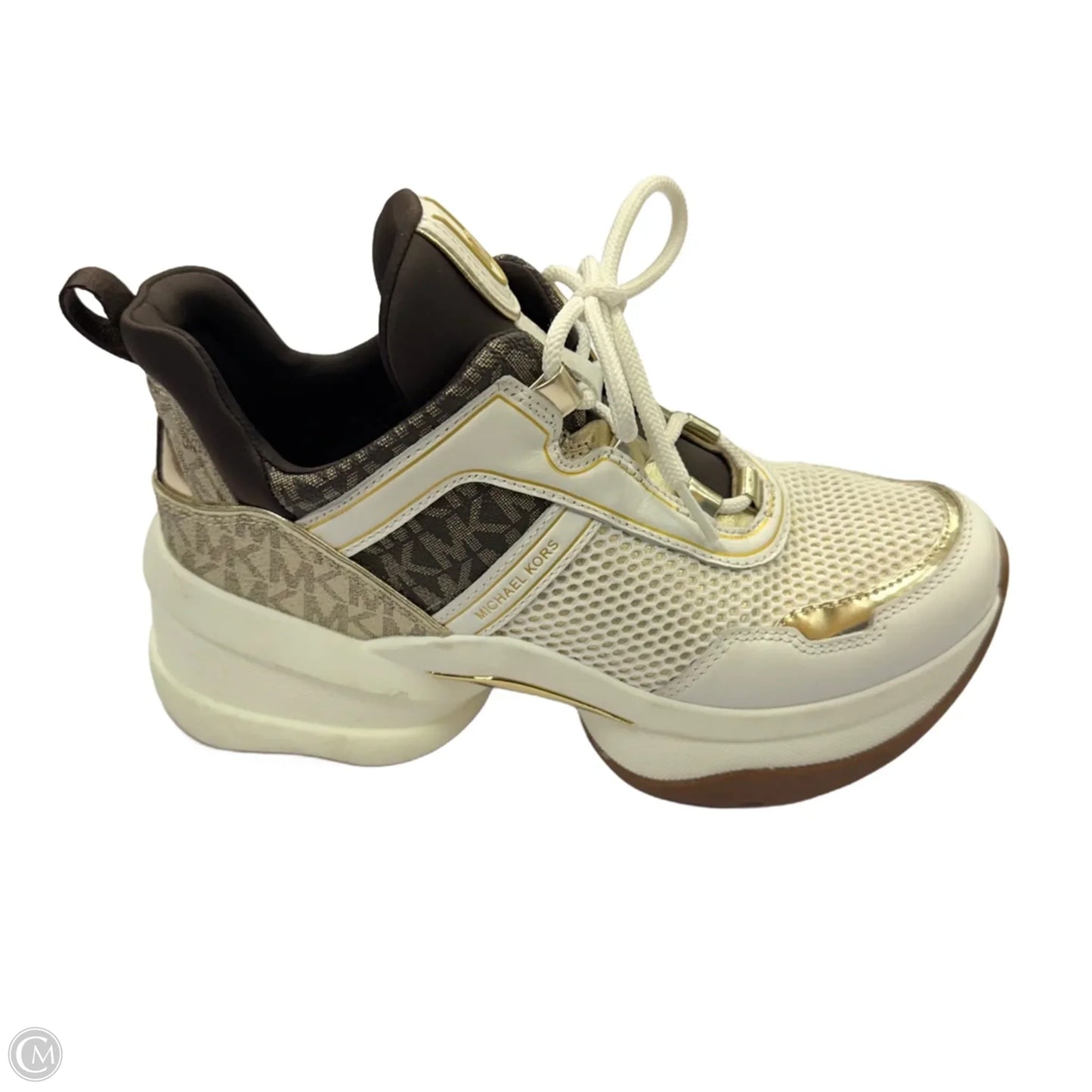 Shoes Sneakers Platform By Cmb In Cream & White, Size: 8.5