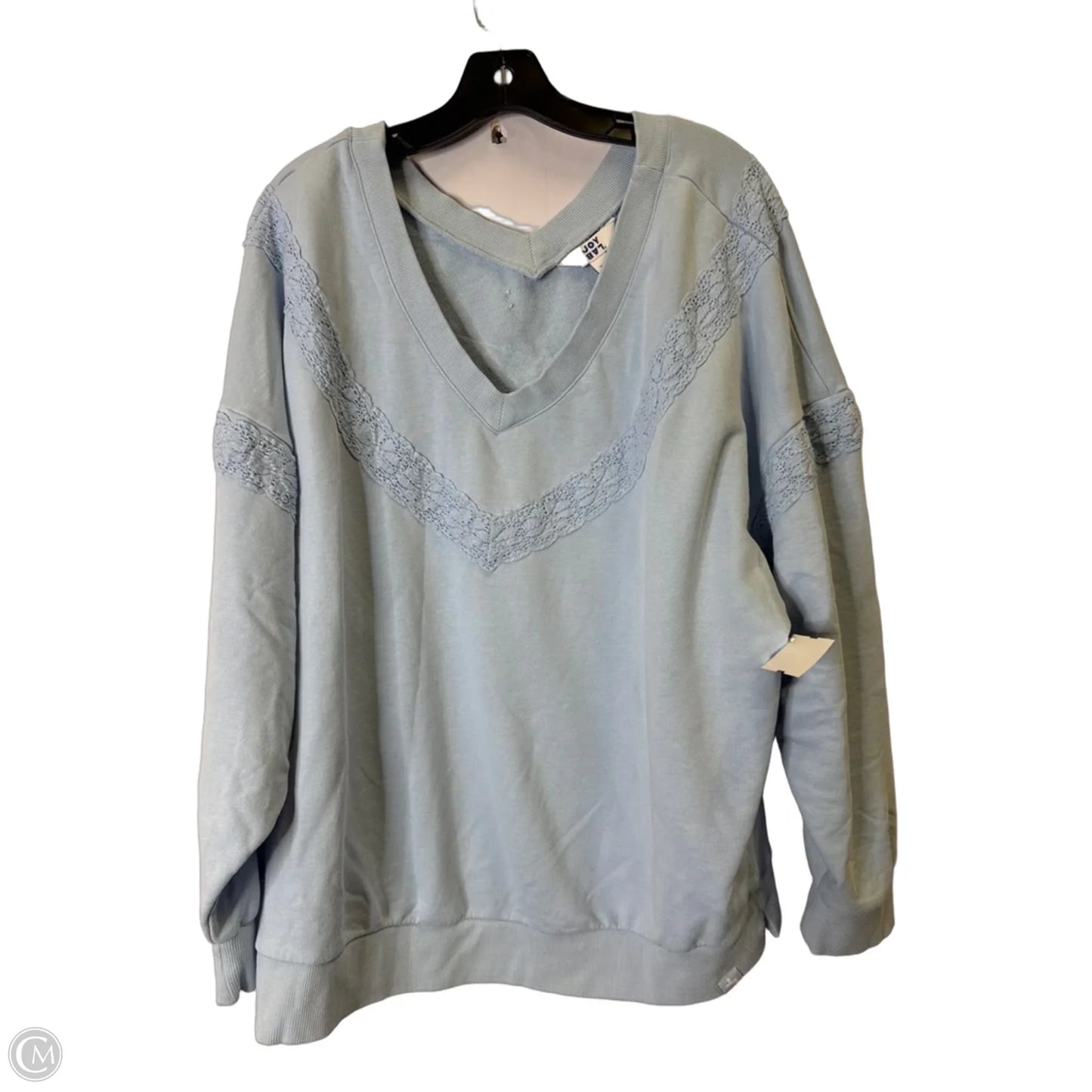 Sweatshirt Crewneck By Joy Lab In Blue, Size: Xxl