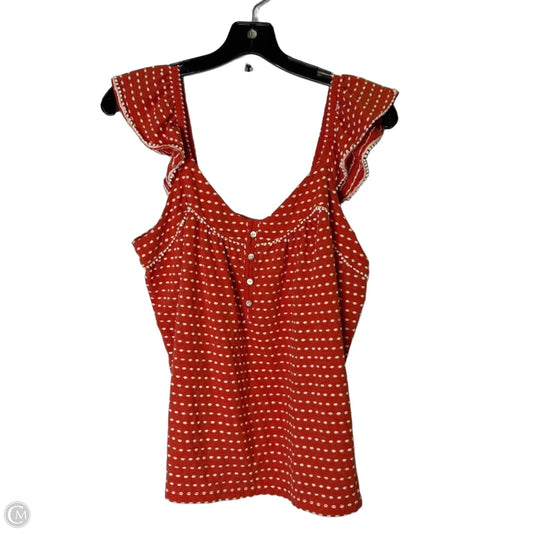 Top Sleeveless By Lucky Brand In Red, Size: M