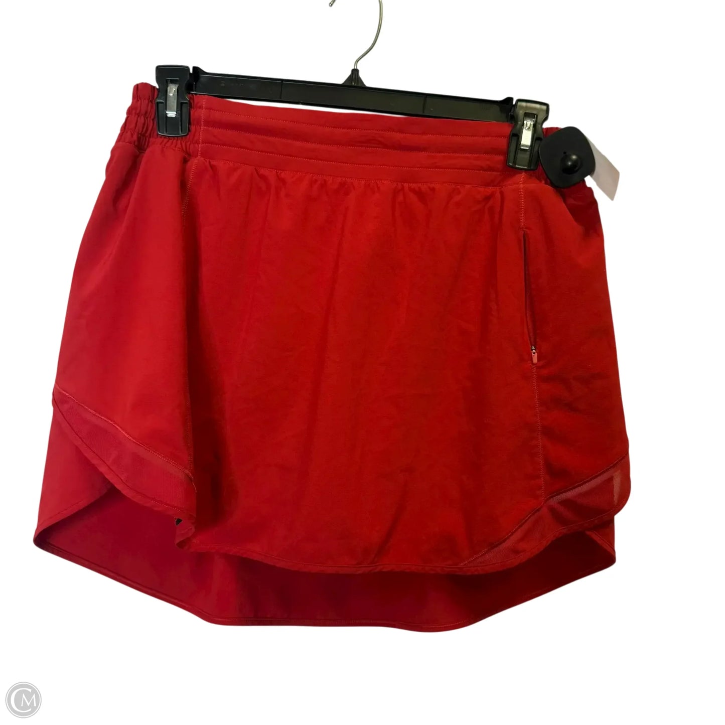 Athletic Skort By Lululemon In Red, Size: 14