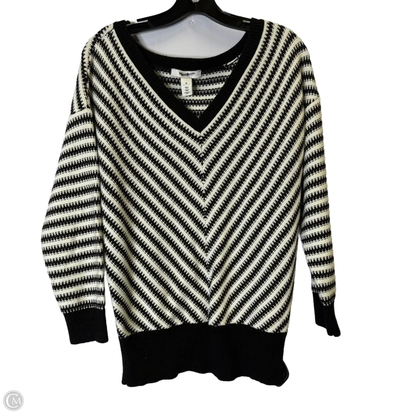 Sweater By White House Black Market In Blue & White, Size: M