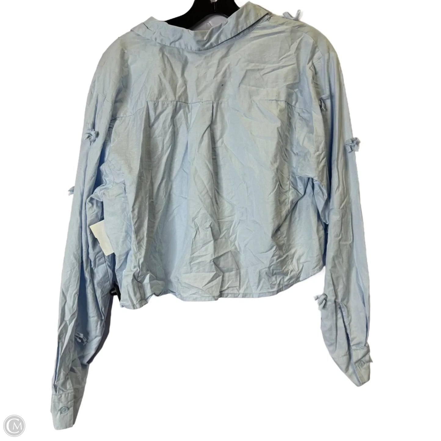 Top Long Sleeve By Wild Fable In Blue, Size: L