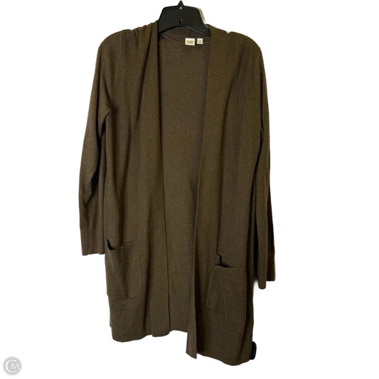 Sweater Cardigan By Gap In Brown, Size: M