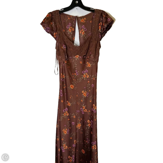Dress Casual Maxi By Free People In Brown, Size: M