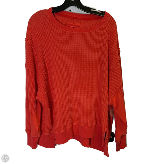 Sweatshirt Crewneck By American Eagle In Coral, Size: M