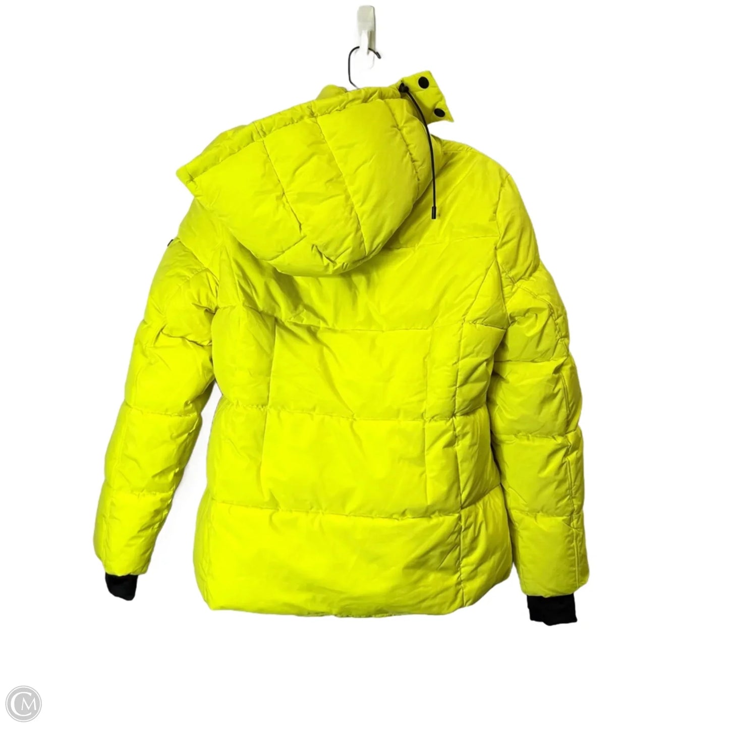 Jacket Puffer & Quilted By Bcbg In Yellow, Size: L
