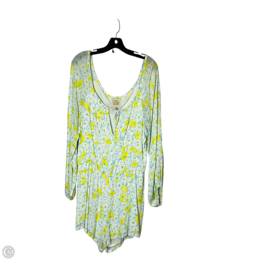 Romper By Chaser In Yellow, Size: L