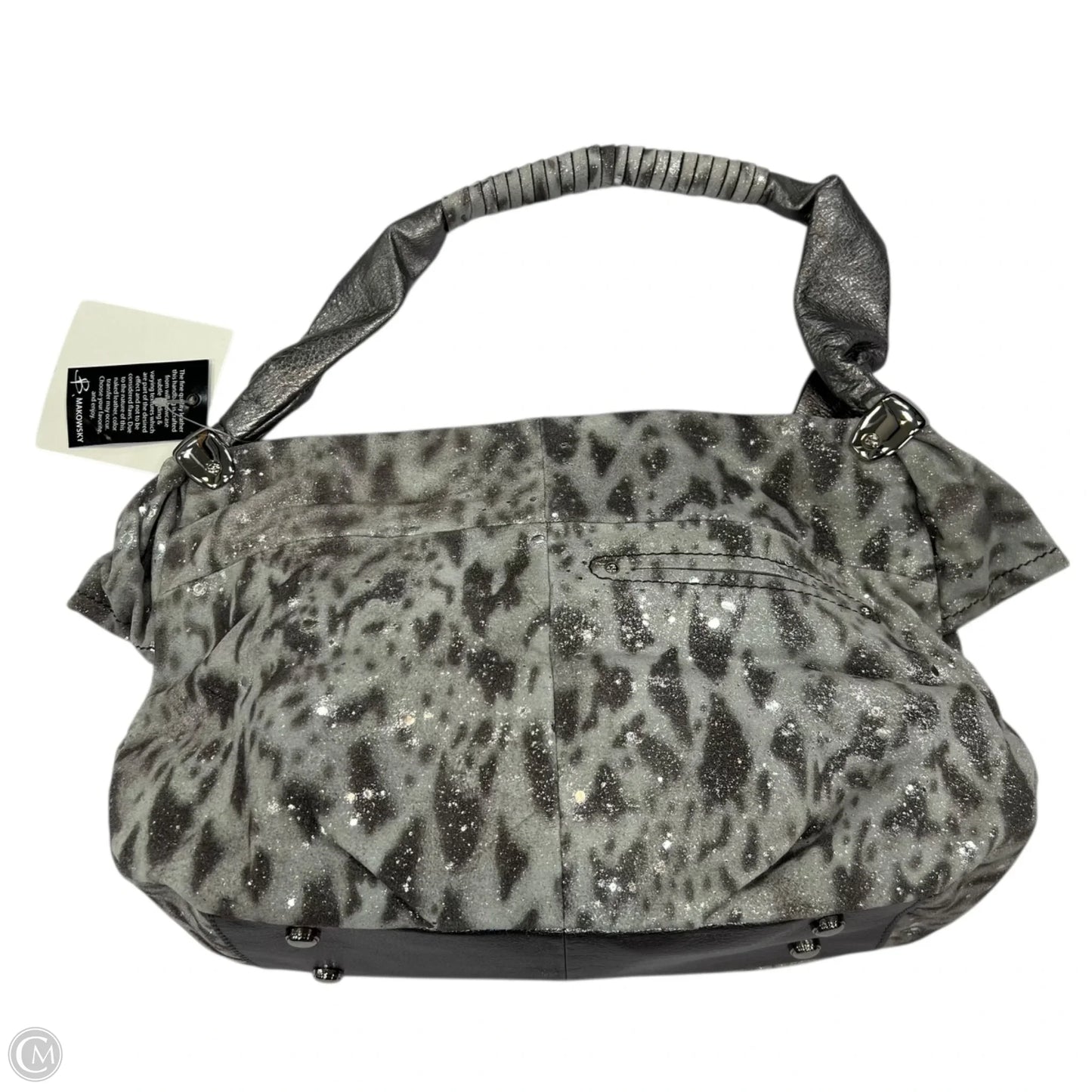 Handbag Leather By B. Makowsky, Size: Medium