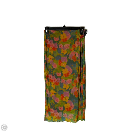 Skirt Maxi By Urban Outfitters In Floral Print, Size: M
