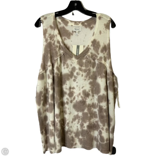 Top Sleeveless By True Craft In Tie Dye Print, Size: 2x