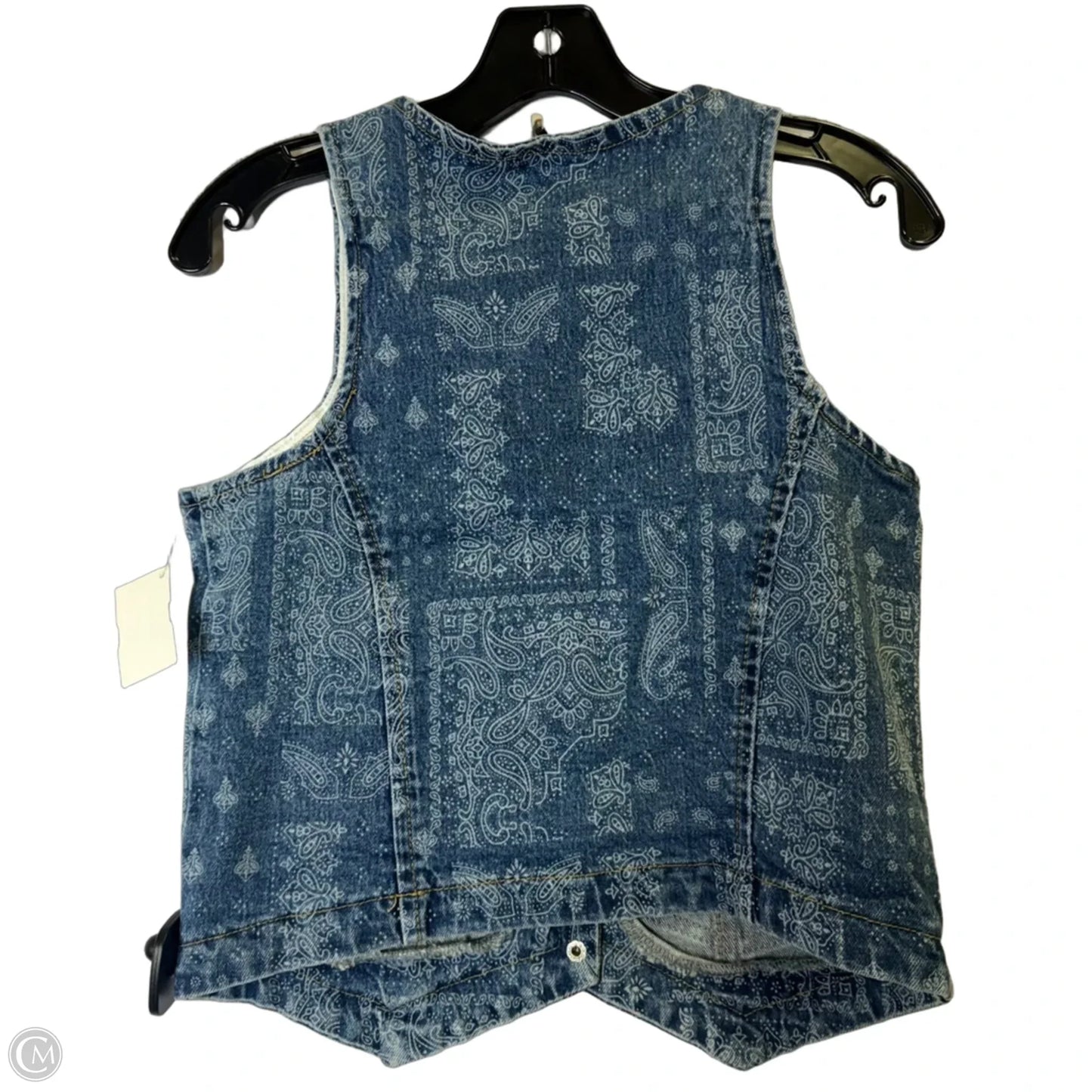 Vest Other By Pink Lily In Blue Denim, Size: Xs
