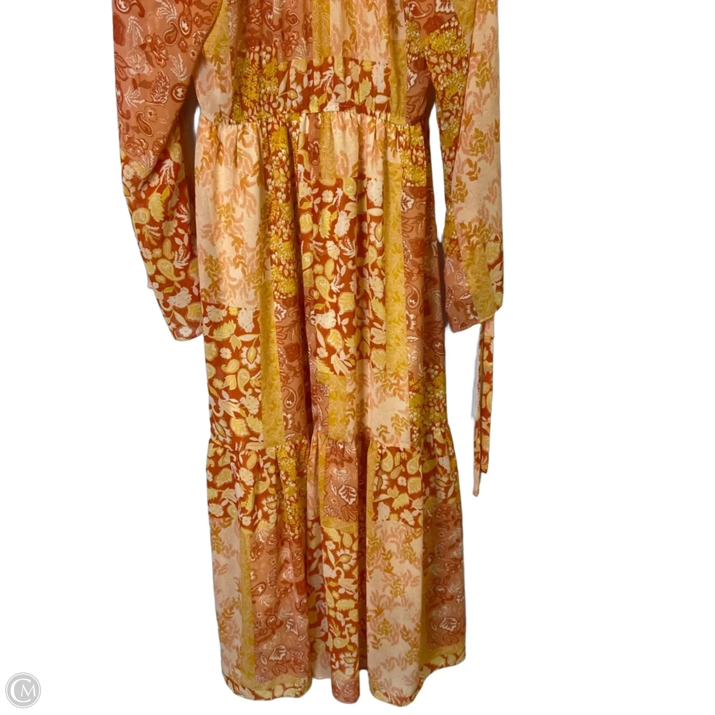 Dress Casual Maxi By Pink Lily In Orange, Size: M