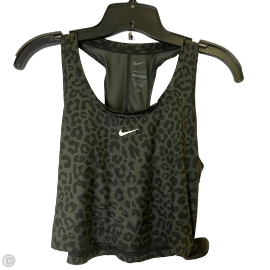 Athletic Tank Top By Nike Apparel In Animal Print, Size: S