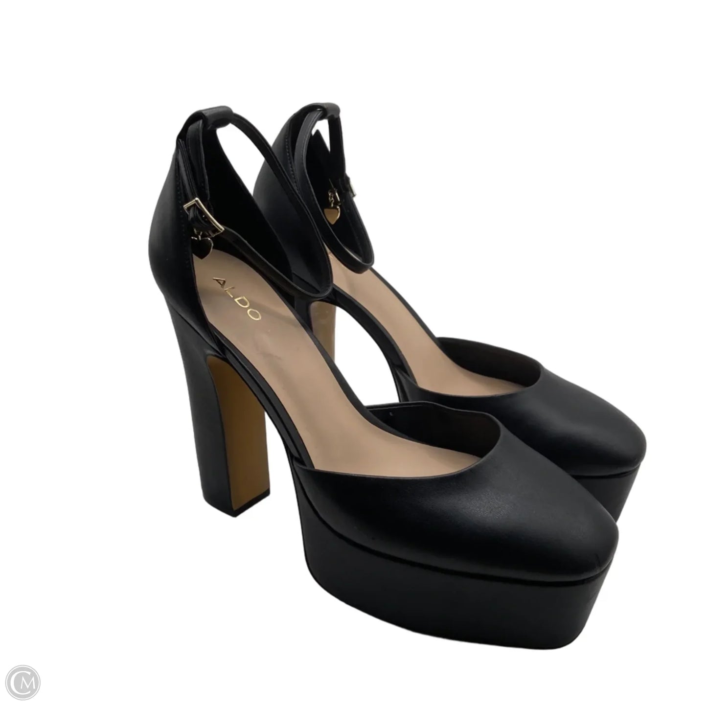 Shoes Heels Block By Aldo In Black, Size: 11