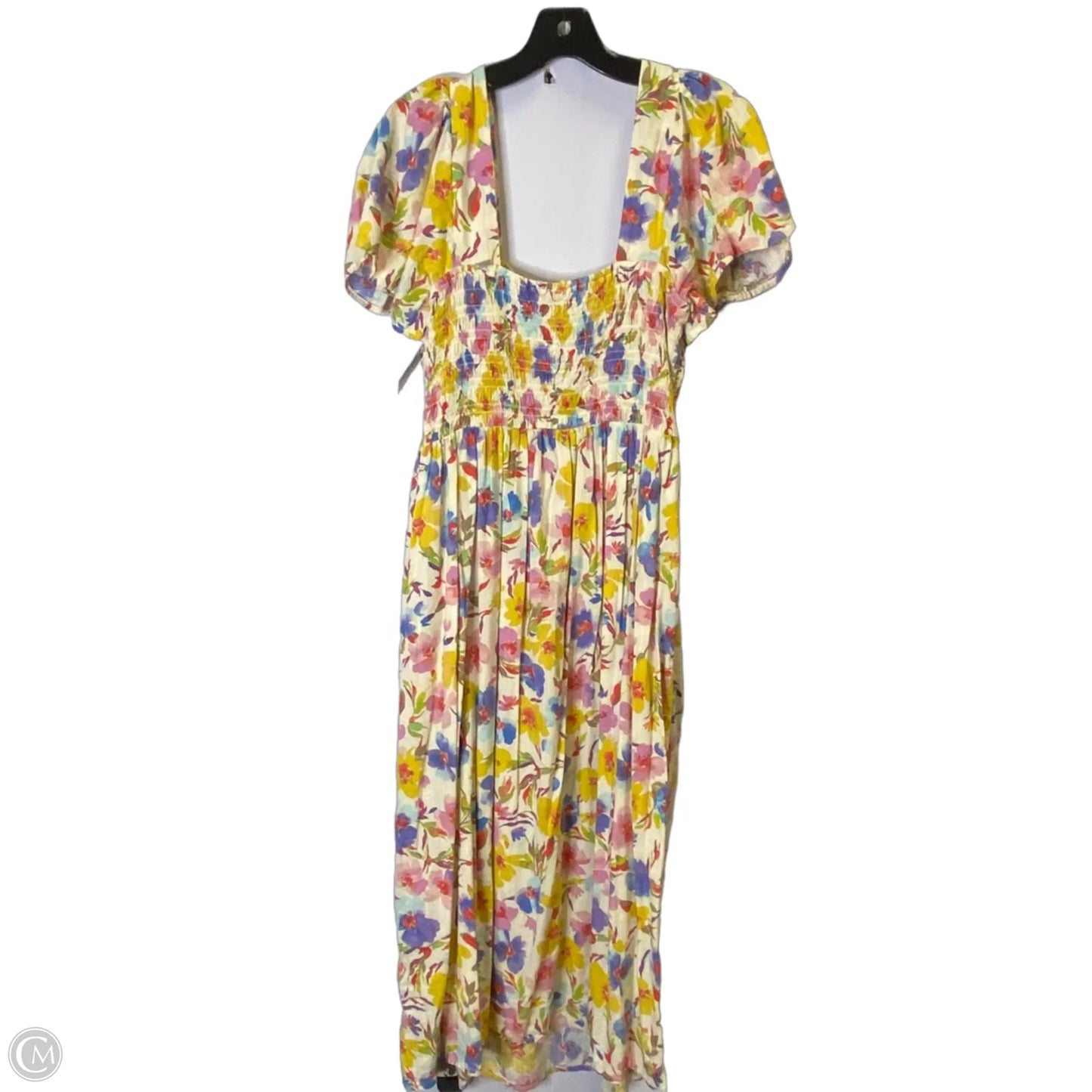 Dress Casual Midi By Gap In Floral Print, Size: L