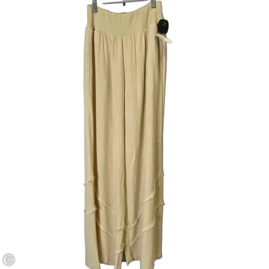 Pants Wide Leg By Easel In Cream, Size: S