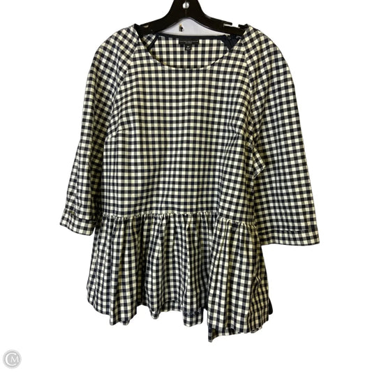 Top Short Sleeve By Target-designer In Blue & White, Size: 2x
