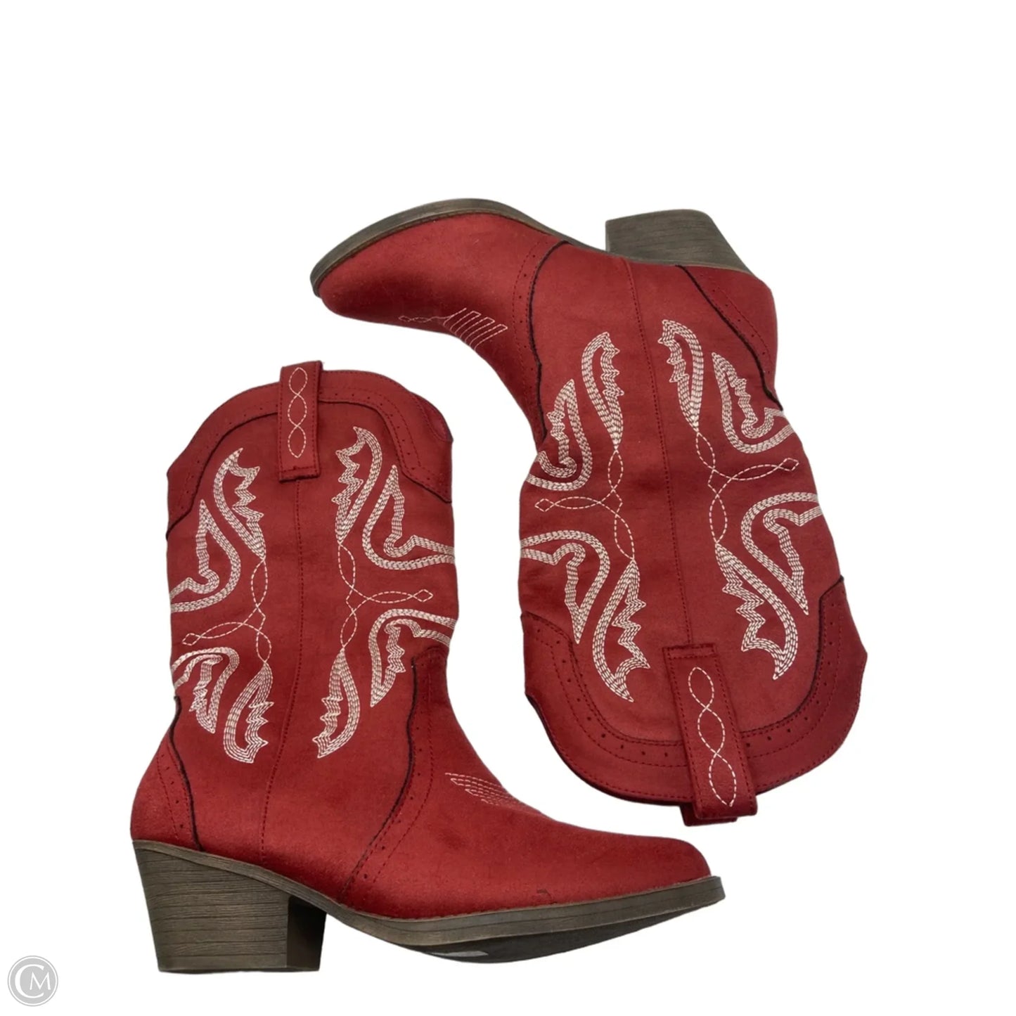 Boots Western By Sugar In Red, Size: 8.5