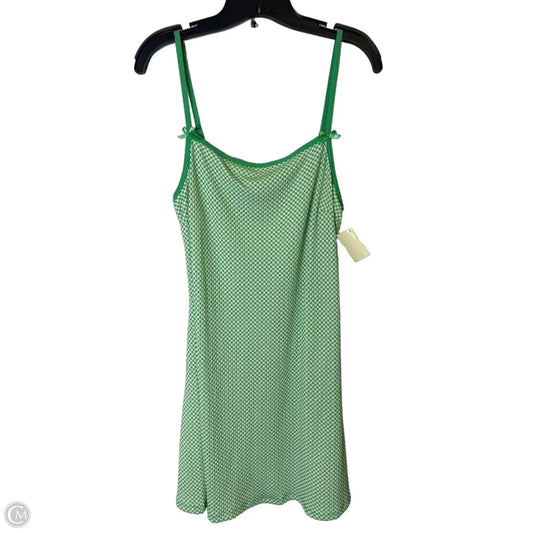 Dress Casual Short By Wild Fable In Green & White, Size: M