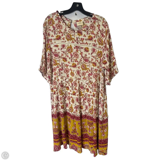 Dress Casual Short By Knox Rose In Pink, Size: Xl