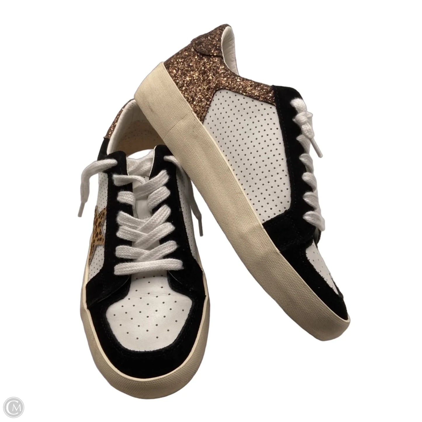 Shoes Sneakers By Vintage Havana In Black & White, Size: 10