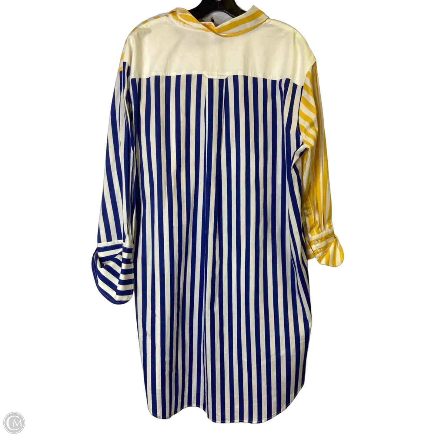 Dress Casual Short By Tommy Hilfiger In Blue & Yellow, Size: L
